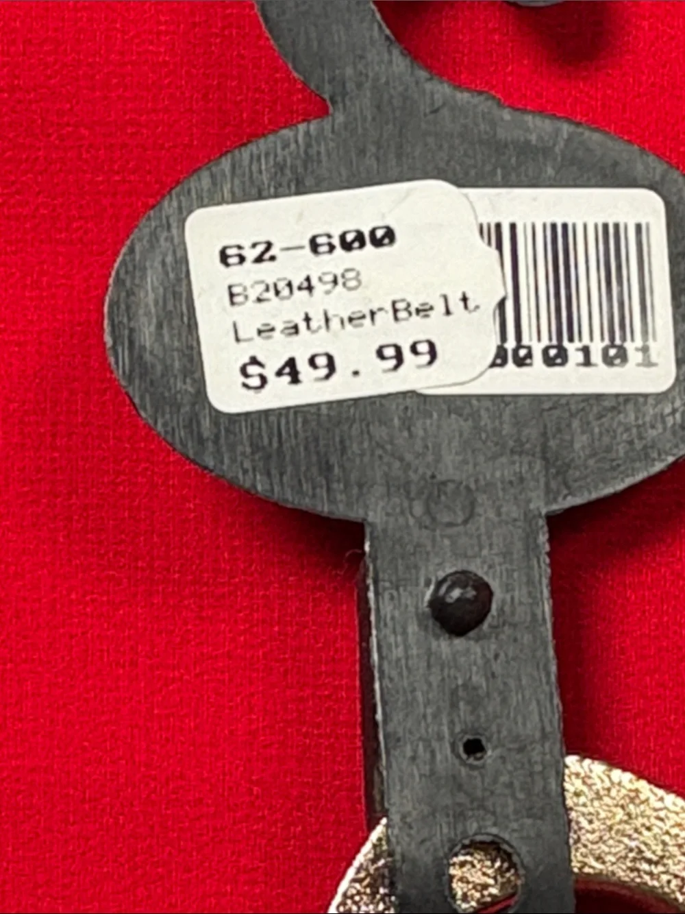 Landes O/S cream color Italian leather belt. NWT!!